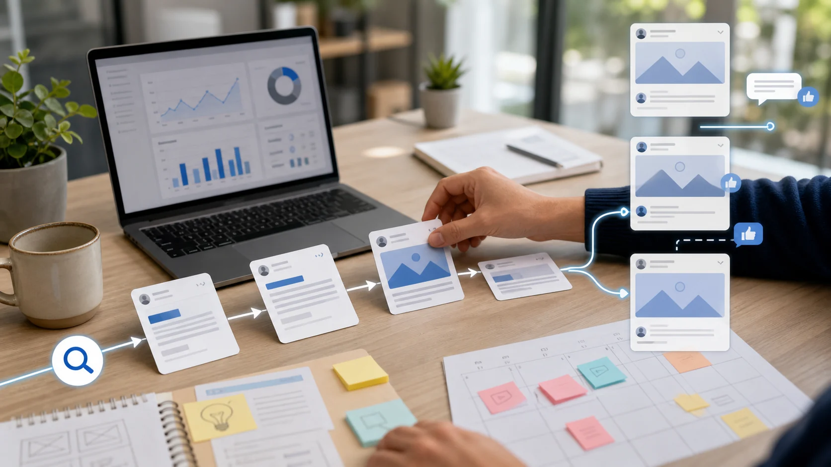 SEO a Facebook jako dystrybucja treści i analiza efektów