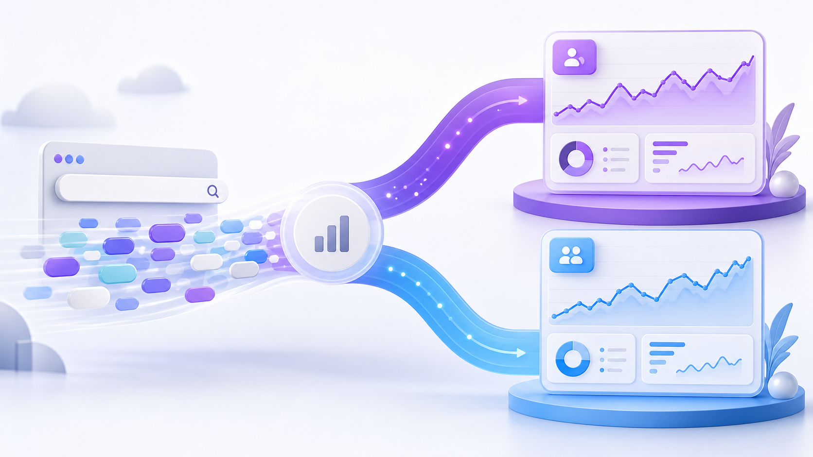 Podział zapytań w Google Search Console na ruch markowy i niemarkowy